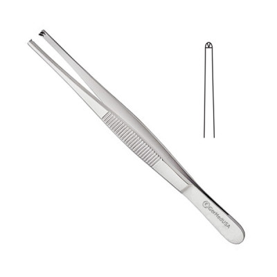 Kelly Tissue Forceps 1x2 Teeth  9 inch