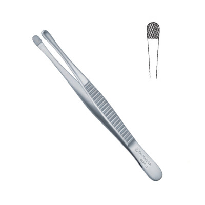 Wangensteen Tissue Forceps Rounded Jaws With Cross Serrations 9 inch
