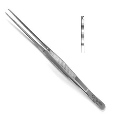 Potts Smith Tissue Forceps 1x2 Teeth 7 inch