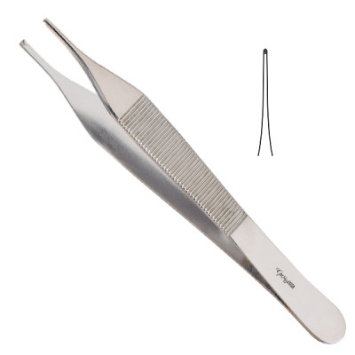 Adson Forceps 1x2 Teeth 4 3/4 inch Delicate