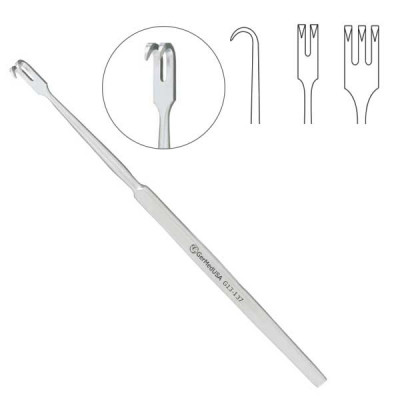 Rigid Neck Rake Retractor 6 inch One Sharp Prong