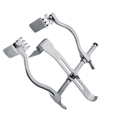 Masson Judd Bladder Retractor Two Swivel and Center Blades 1 inch X 2 3/4 inch