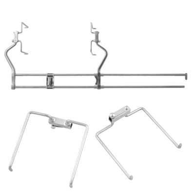 Balfour Abdominal Retractor Extra large 20 inch Rack For Obese Patients With 2 Additional Blades with Ratchet Bar