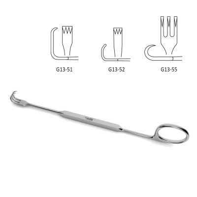 Meyerding Retractor 7 inch - 1/8 inch X 1/4 inch Blade With Teeth