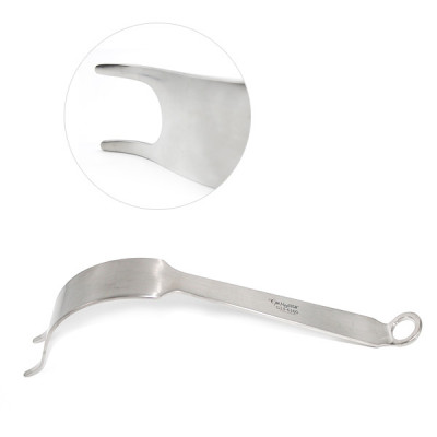 Double Prong Broad Acetabular Retractor