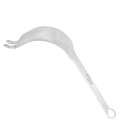 Acetabular Retractor Narrow Double Prong 12 1/2 inch Blade Width 32mm