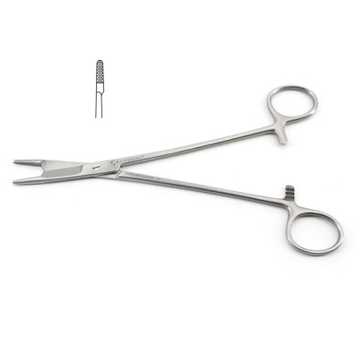 Olsen Hegar Needle Holder Scissors Combination 4 3/4 inch Delicate Serrated