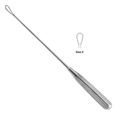 Thomas Uterine Curette 10 1/2 inch Blunt Size 0