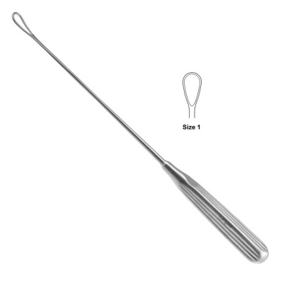 Thomas Uterine Curette 10 1/2 inch Blunt Size 1