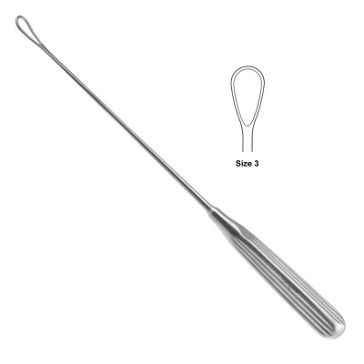 Thomas Uterine Curette 10 1/2 inch Blunt Size 3