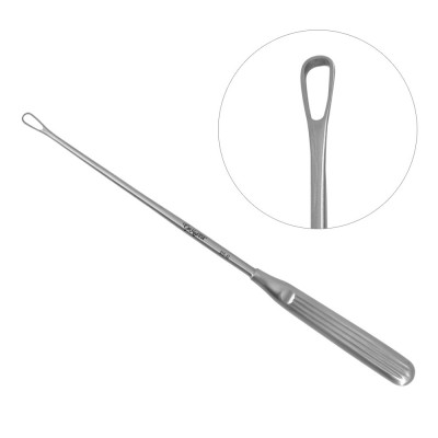 Sims Uterine Curette Sharp Malleable Shaft 11 inch Size 1