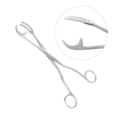 Three Prong Sterilizer Forceps 9" Surgical OB/GYN Forceps
