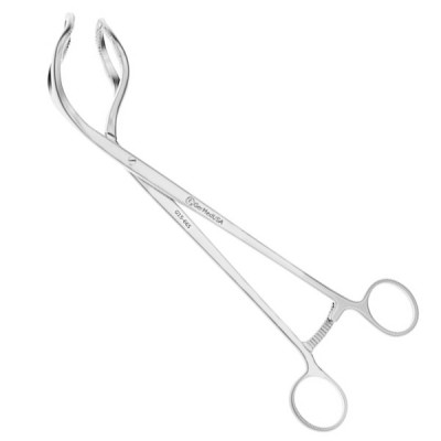 Somer Uterine Elevating Forceps Curved Jaws Size 9 inch