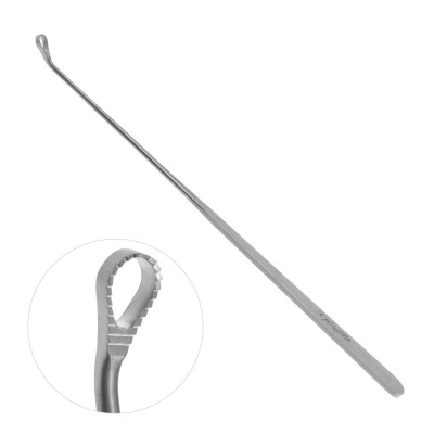 Heaney Uterine Biopsy Curette Serrated Loop Size 9 inch