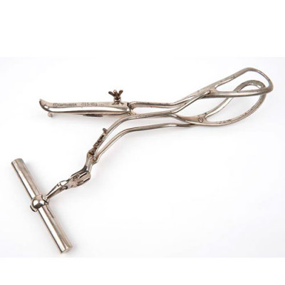 Dewey Obstetrical Forceps With Axis Traction Size 14 inch
