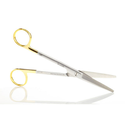 Mayo Dissecting Scissors 6 3/4" Straight Tungsten Carbide Insert Blades Left Hand