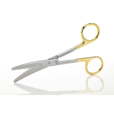 Mayo Dissecting Scissors 5 1/2" Curved Tungsten Carbide Insert Blades Left Hand