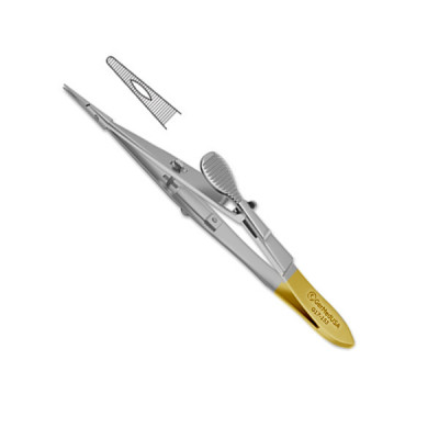 Kalt Needle Holder Serrated 5 1/2 inch Tungsten Carbide