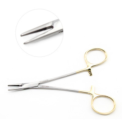 thumbnail image 2 of TC Webster Surgical Needle Holder 5.25" – Smooth Jaws With Tungsten Carbide Inserts 2 of 5