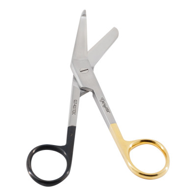 Trauma Shears Lister Bandage Scissors, 3.5 Inch, Gold Plated