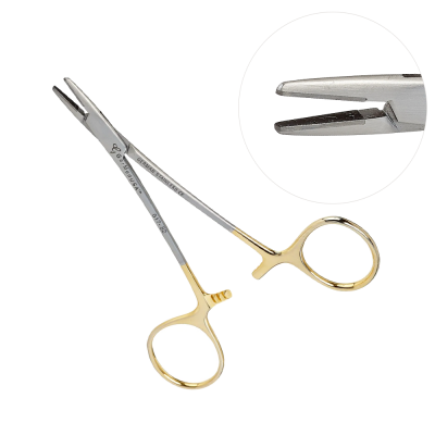 thumbnail interactive-video image 1 of S.S TC Webster Needle Holder 5.5" – Smooth Jaw, Surgical & Dental Use (Made In Pakistan) 1 of 5