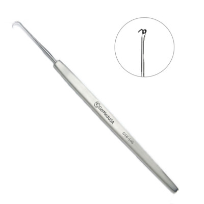 Berens Scleral Hook 5 inch Two Sharp Prongs