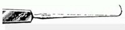 Wiener Scleral Hook 5 inch Sharp
