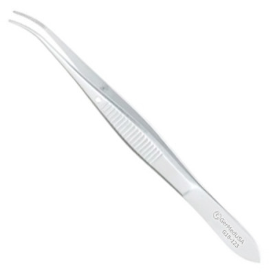 Eye Dressing Forceps Delicate Pattern Serrated 4 inch Straight Tips