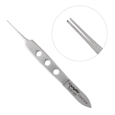 Bishop Harmon Iris Forceps 3 1/4 inch Standard Pattern 1x2 Teeth