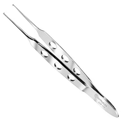 Iowa State Fixation Forceps 1x2 Straight Teeth Delicate Tips 3 1/4 inch