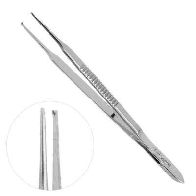 Lester Fixation Forceps 1x2 Delicate Teeth 3 3/4 inch