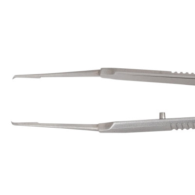 Castroviejo Suturing Forceps 4 1/4" Straight 0.5mm Tip with Tying Platform
