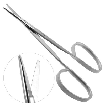 Utility Scissors 15mm Straight 4 inch - Blunt Tips