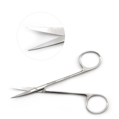 Iris Scissors Curved 4 1/2 inch - Blunt Tips