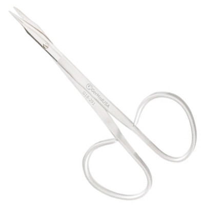 Eye Suture Scissors Curved Pointed Blades
