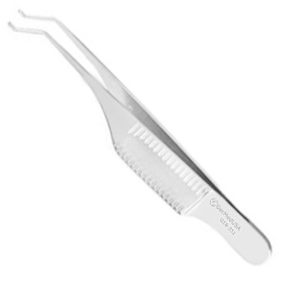 Gill Hess Iris Forceps 1 X 2 Teeth 0.5mm 2 3/4 inch