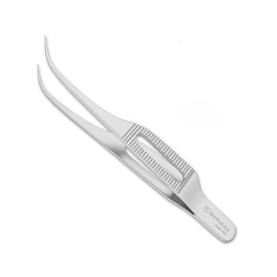 Gill Iris Forceps 0.6mm With 1x2 Teeth 2 7/8 inch