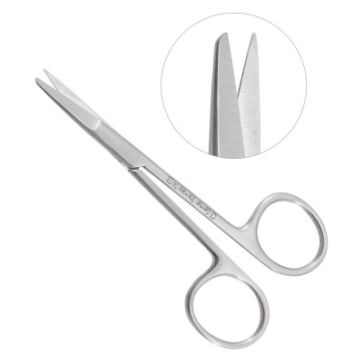 Knapp Iris Scissors Straight 4 inch Sharp Blunt