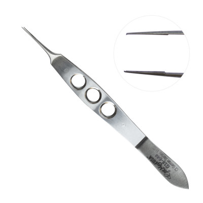 McPherson-or-Bonn Suturing Forceps 1x2 Teeth Tying Platform 0.12mm Tip