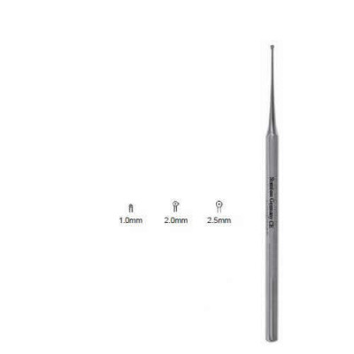 Curette With Hole 5 1/2 inch, Medium, 2mm Diameter