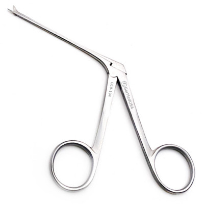 Bellucci Micro Ear Scissors 3 1/4 inch Shaft  5.5mm Blades Curved Right