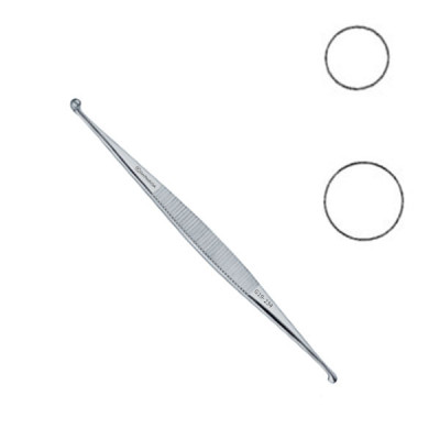 Martini Bone Curette Double Ended 4mm and 5mm Round Cups 5 1/2 inch