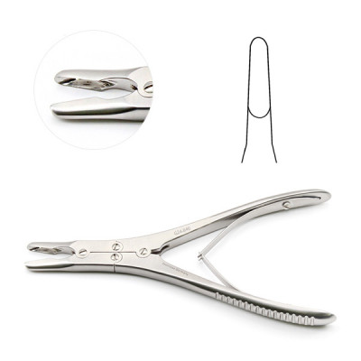 Ruskin Rongeur 7 1/2 inch Straight 5mm Double Action