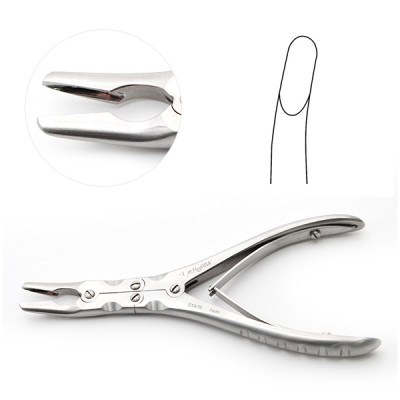 Ruskin Rongeur 7 inch Curved 7mm Double Action