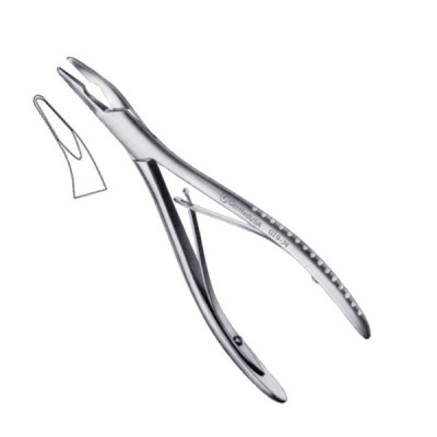 Hartman Rongeur 5 3/4 inch Half Curved