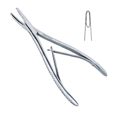Lempert Rongeur 7 1/2 inch Straight 3mm Single Action