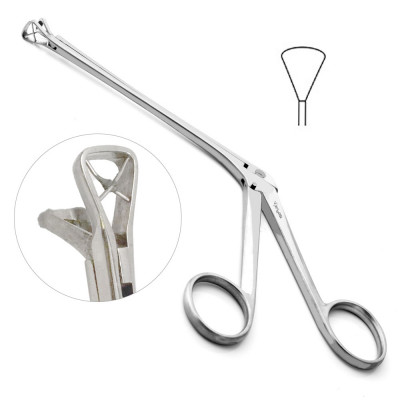 Meltzer Adenoids Nasal Punch 5 inch Shaft Large Triangular Jaws Size 2