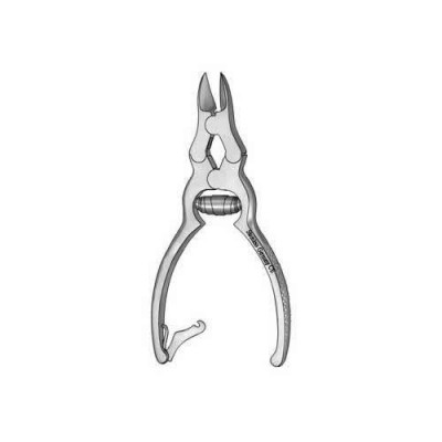 Nail Nipper 5 1/2 inch, Concave Jaws, Barrel Spring