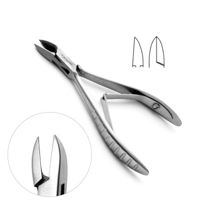 Nail Nipper 4 1/2 inch Straight Jaws Double Spring Stainless