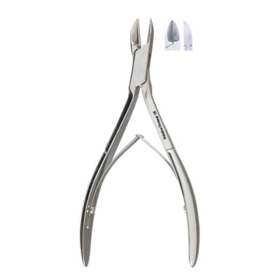 Nail Nipper 6 inch, Straight Jaws, Double Spring, Stainless